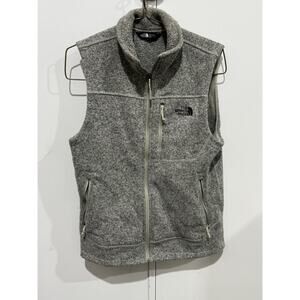 The North Face Gordon Lyons Full Zip Fleece Vest Size M Heather